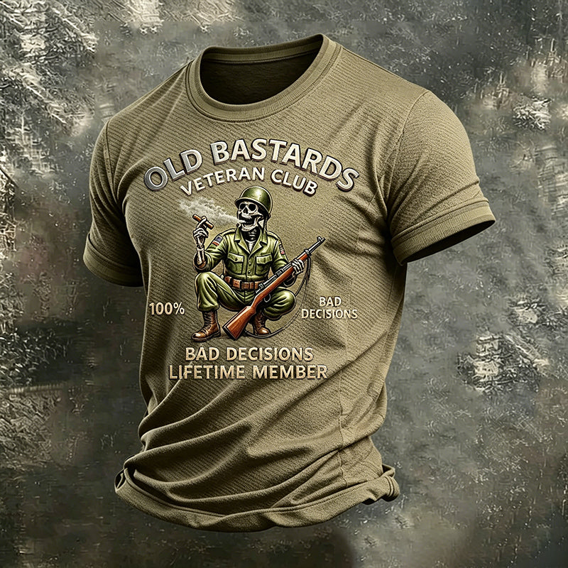 Veteran Print Men's Casual T-Shirt