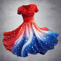 US 250th Anniversary Art Print Casual Dress