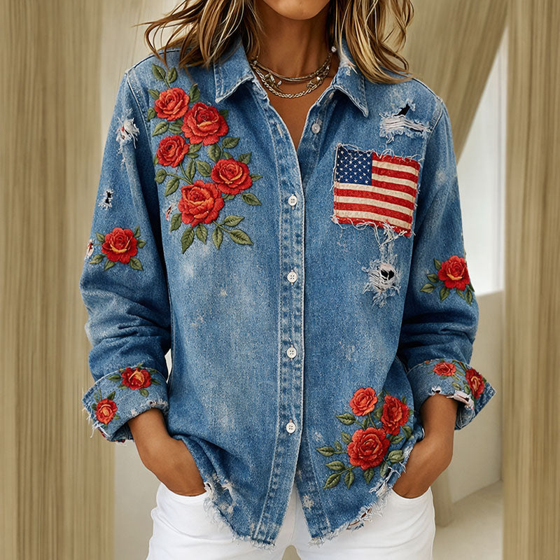 250th Anniversary Flowers Art Long-Sleeved Shirt