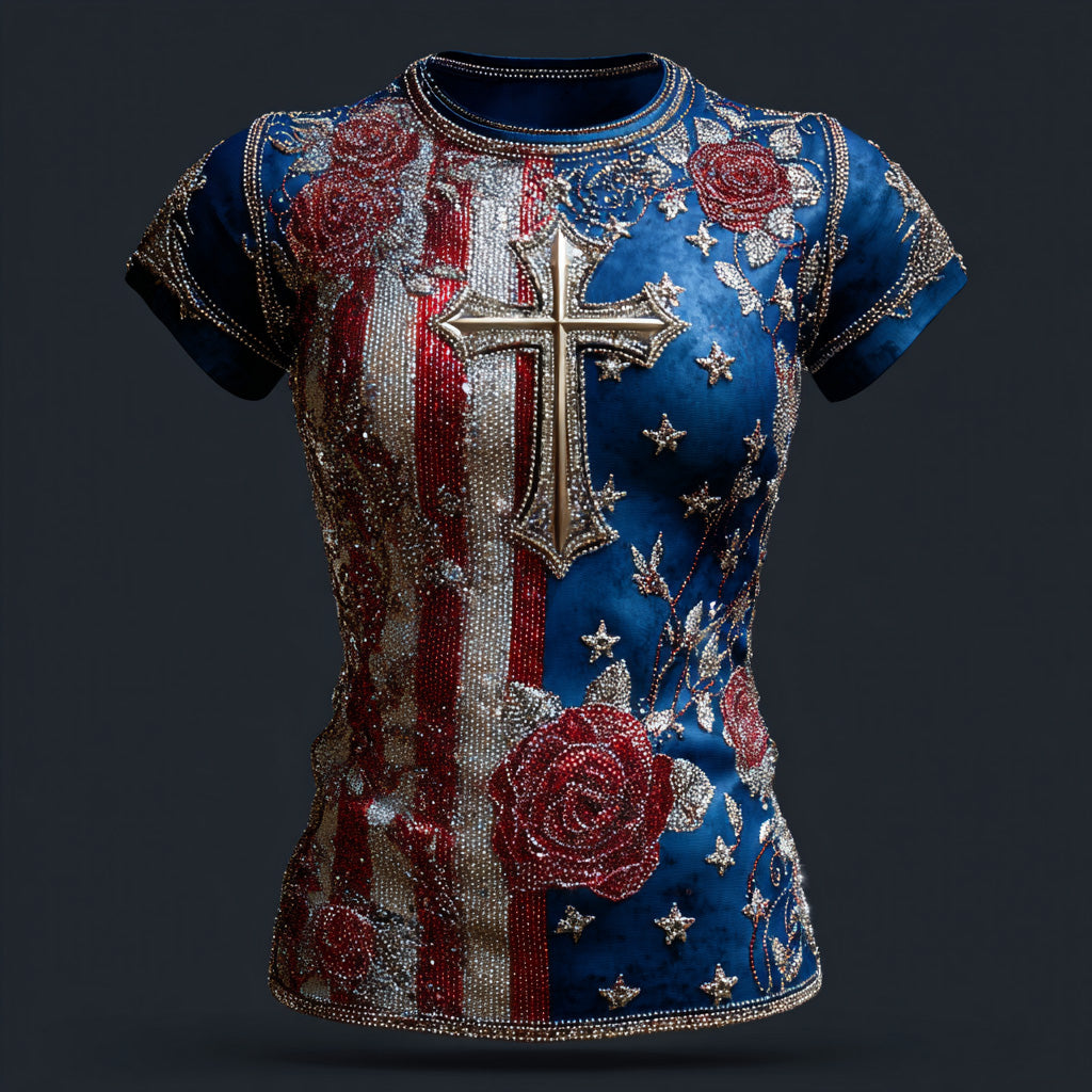 US 250th Anniversary Art Print Casual T-Shirt
