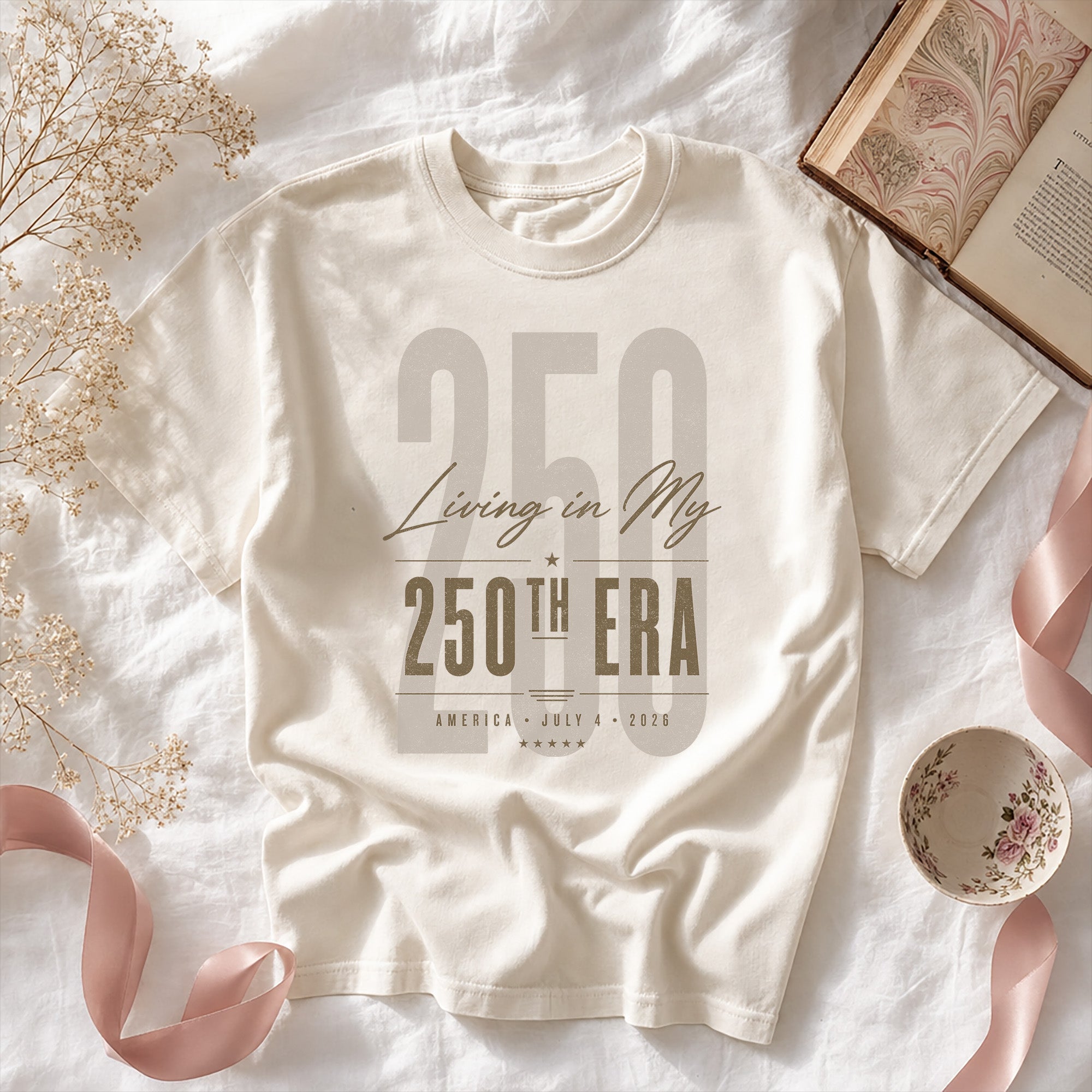 Living in my 250th ERA, America Semiquincentennial Comfort Colors Shirt