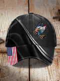 Unisex Retro American Independence Day Printed Casual Baseball Cap