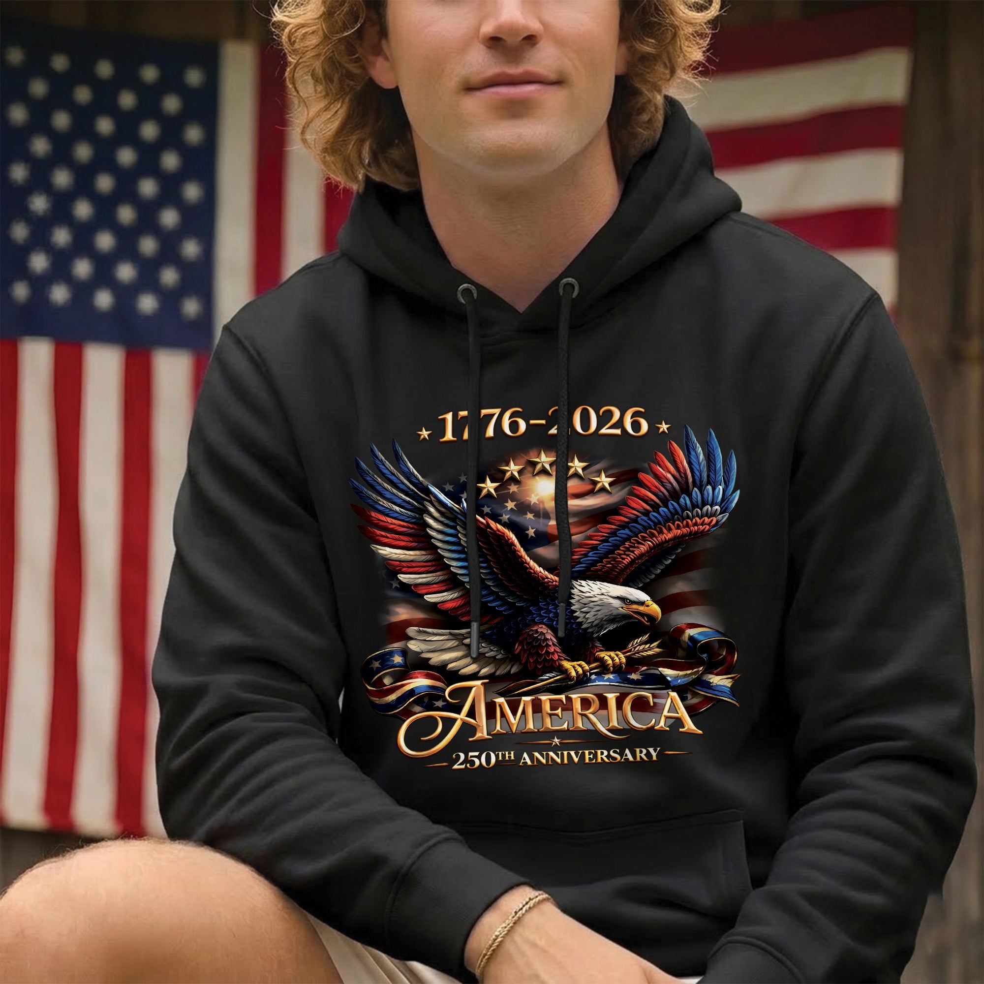 USA 250th Anniversary Eagle Shirt 1776–2026 – Patriotic American Eagle Unisex