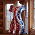 US 250th Anniversary Art Print Casual Dress