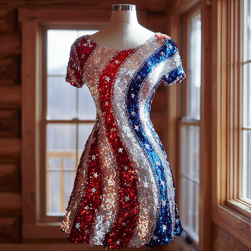 US 250th Anniversary Art Print Casual Dress