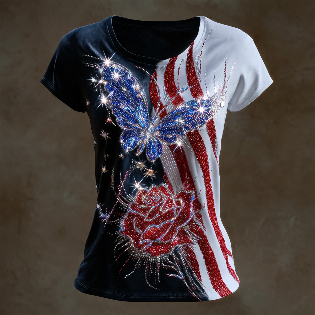 US 250th Anniversary Art Print Casual T-Shirt