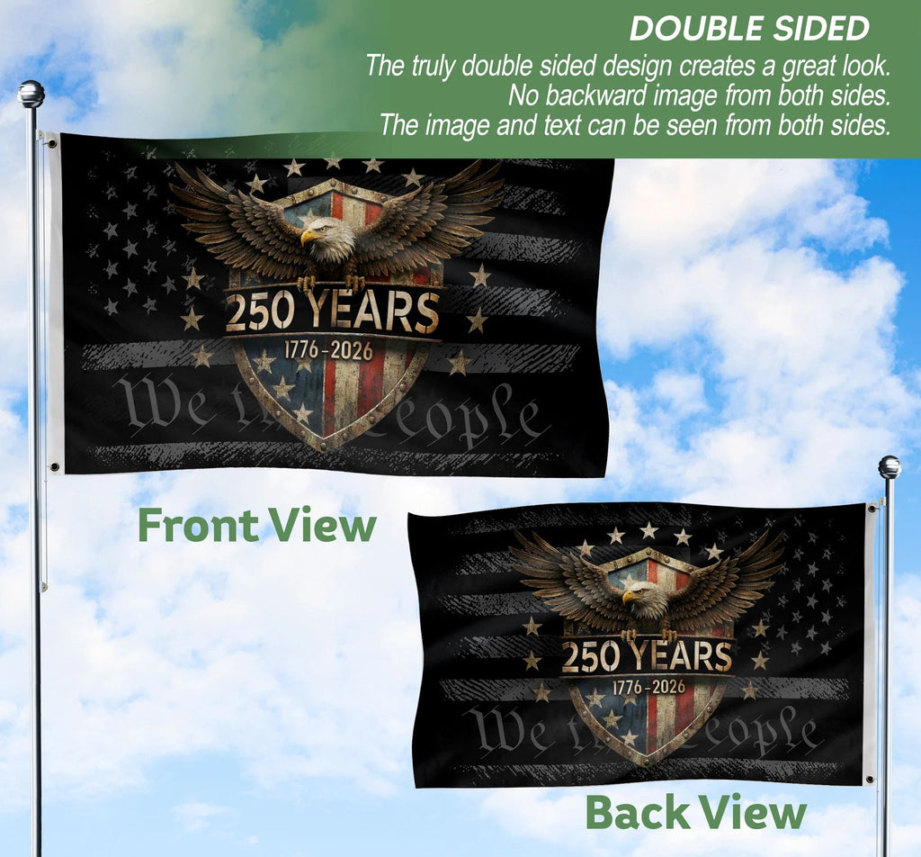 USA 250th Anniversary Flag 1776-2026 American Flag Eagle Patriotic