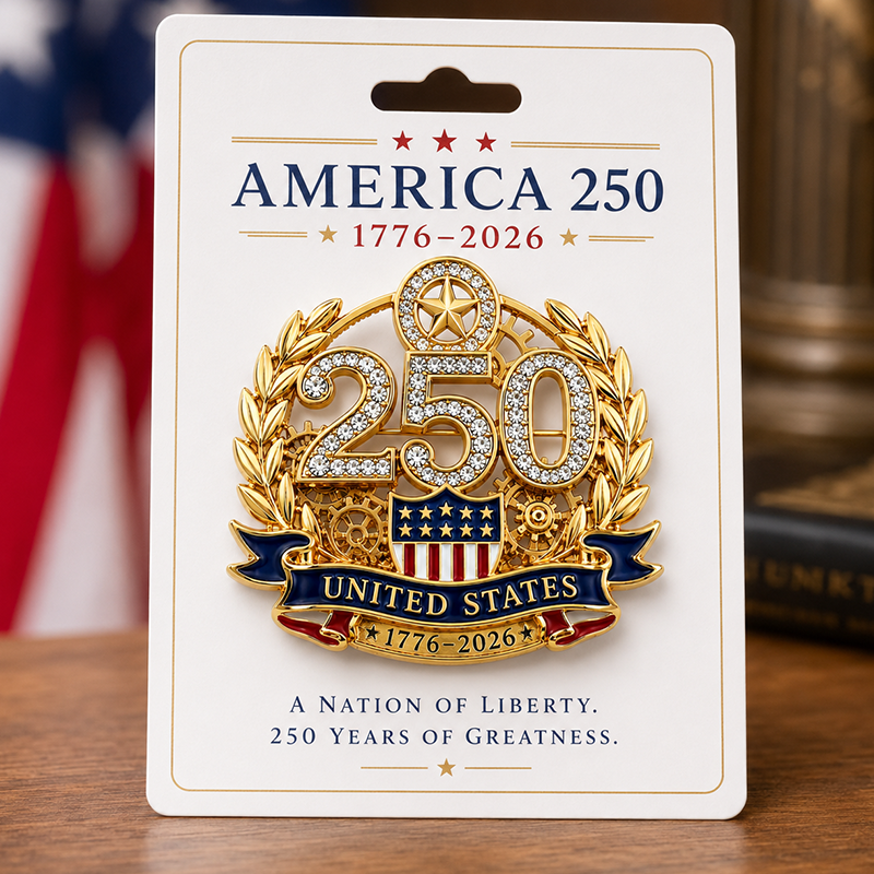 U.S. Founding 250th Anniversary Commemorative Pin (Unisex)