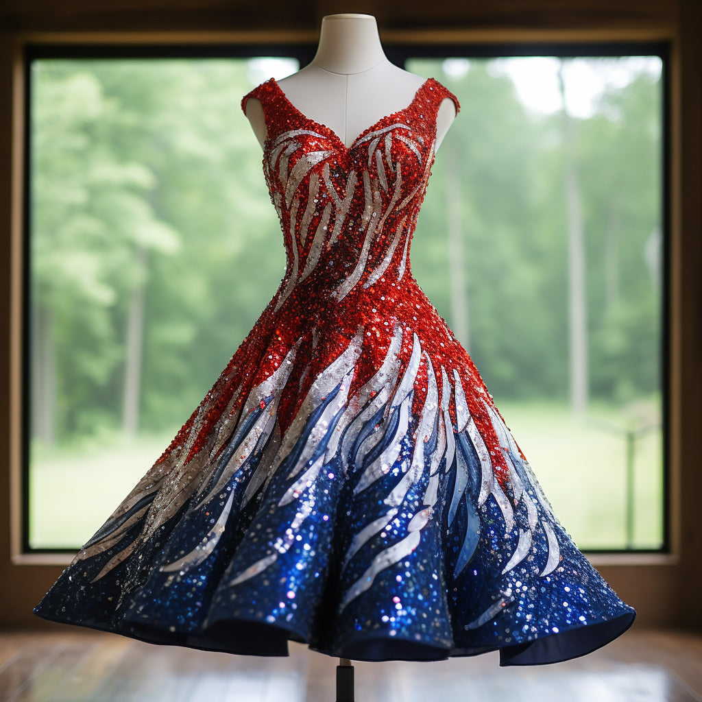 Women's 250th Anniversary Art Print Casual Dress