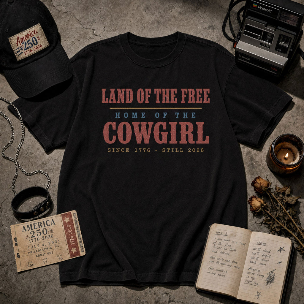 Home of the Cowgirl, America Semiquincentennial Comfort Colors Shirt