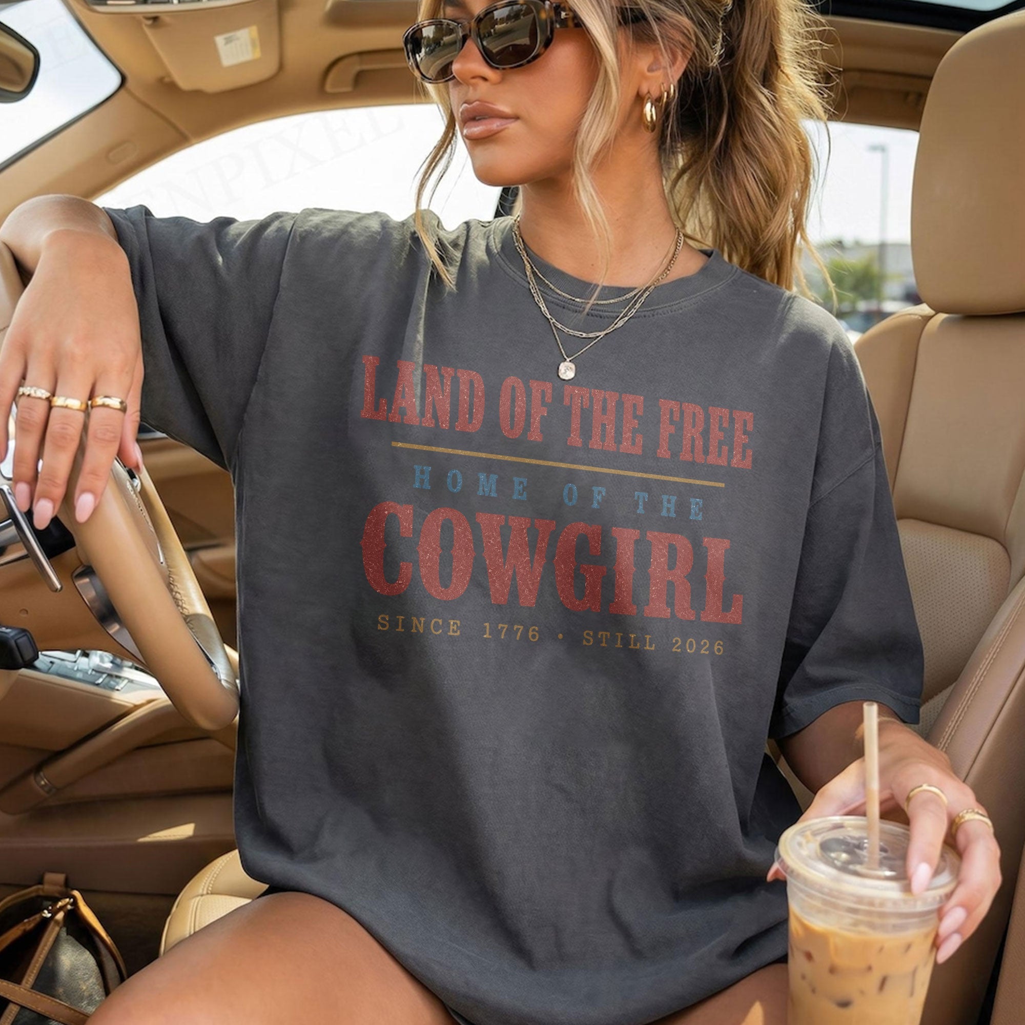Home of the Cowgirl, America Semiquincentennial Comfort Colors Shirt