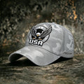 Unisex Retro Camouflage Patriotic Art Print Casual Baseball Cap