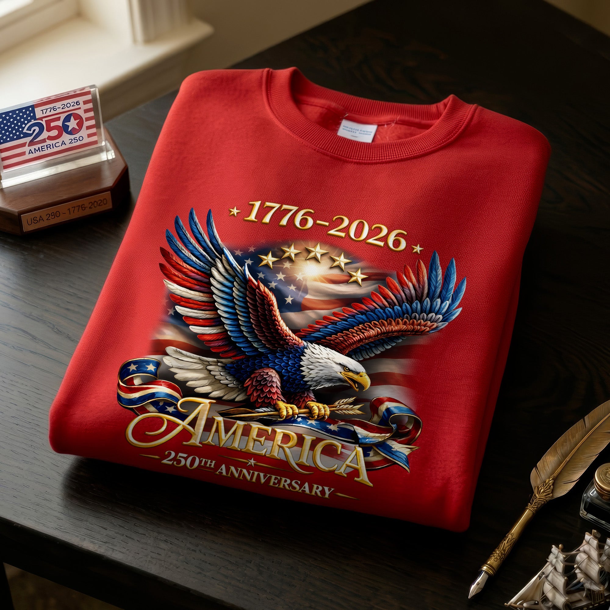 USA 250th Anniversary Eagle Shirt 1776–2026 – Patriotic American Eagle Unisex