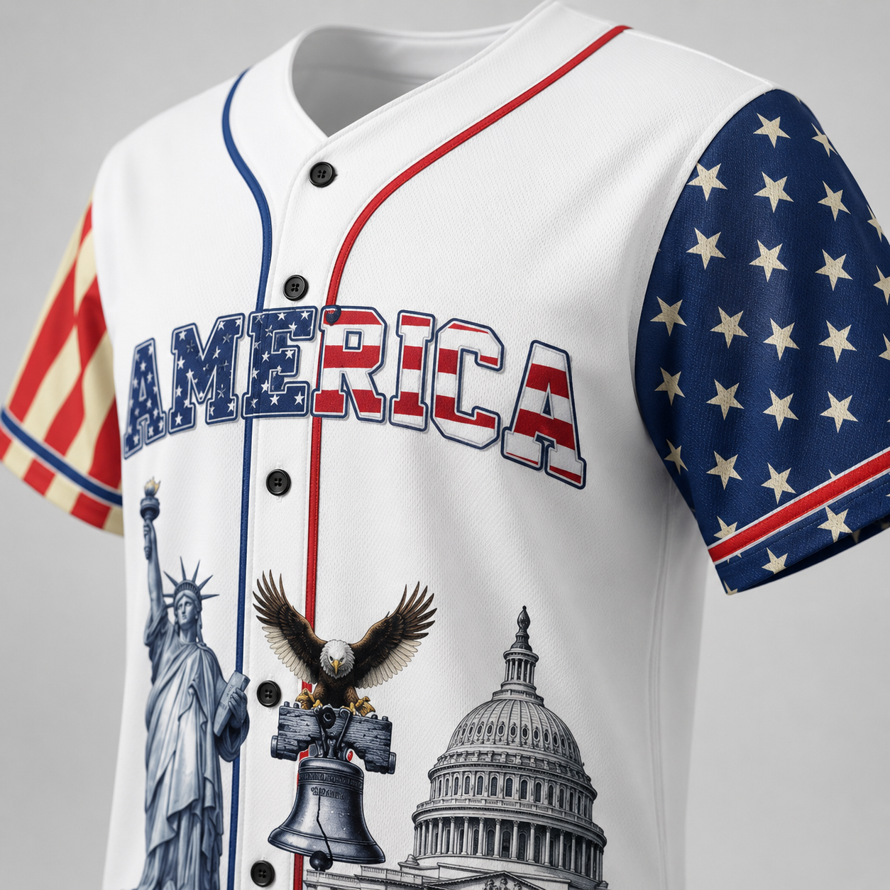 America 250th Anniversary Baseball Jersey Shirt, 1776-2026 Patriotic USA Jersey