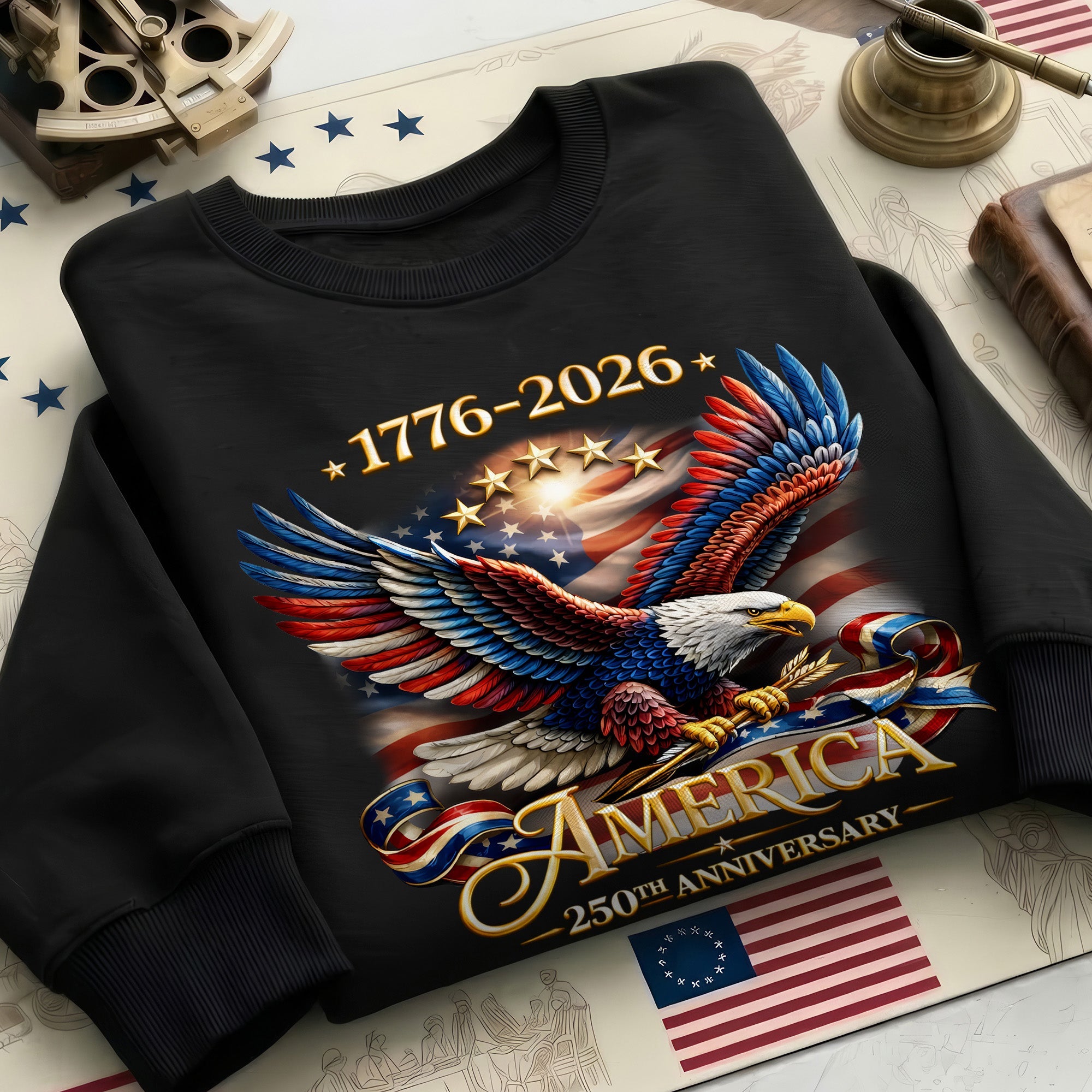 USA 250th Anniversary Eagle Shirt 1776–2026 – Patriotic American Eagle Unisex