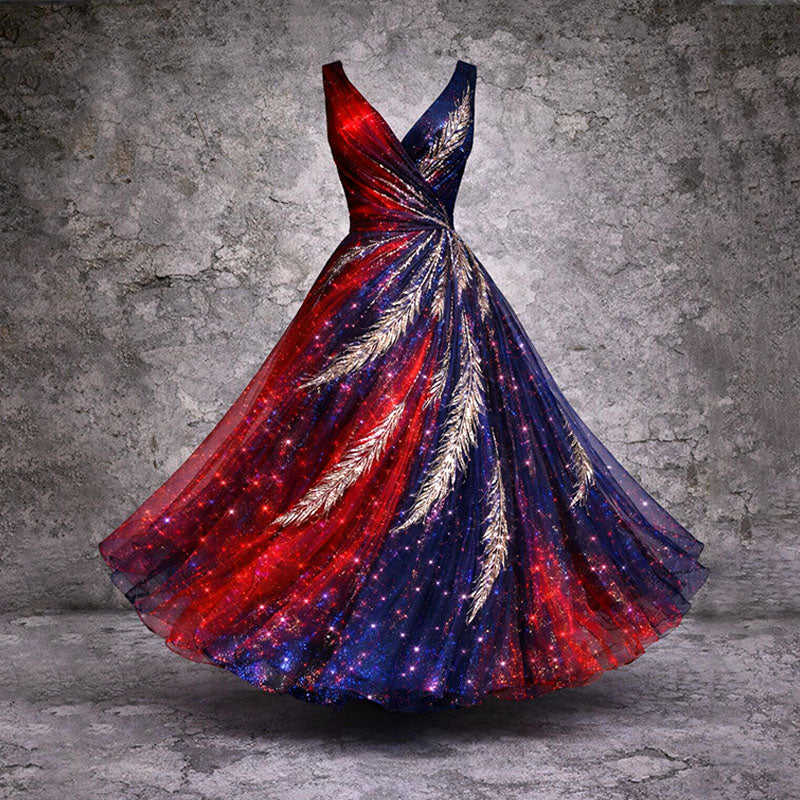 US 250th Anniversary Art Print Casual Dress