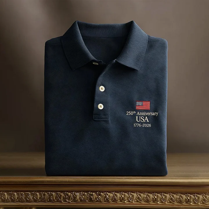 Men's Business America Anniversary Short-Sleeve Polo Shirt
