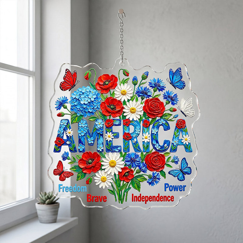 "America 250th Anniversary" Acrylic Ornament — 1776–2026 Patriotic Theme