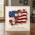 Liberty & Blossom Commemorative Brooch
