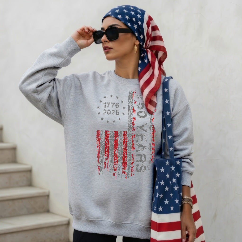 America's 250th Anniversary Patriotic Flag - 1776-2026 Grunge Style Unisex Shirt