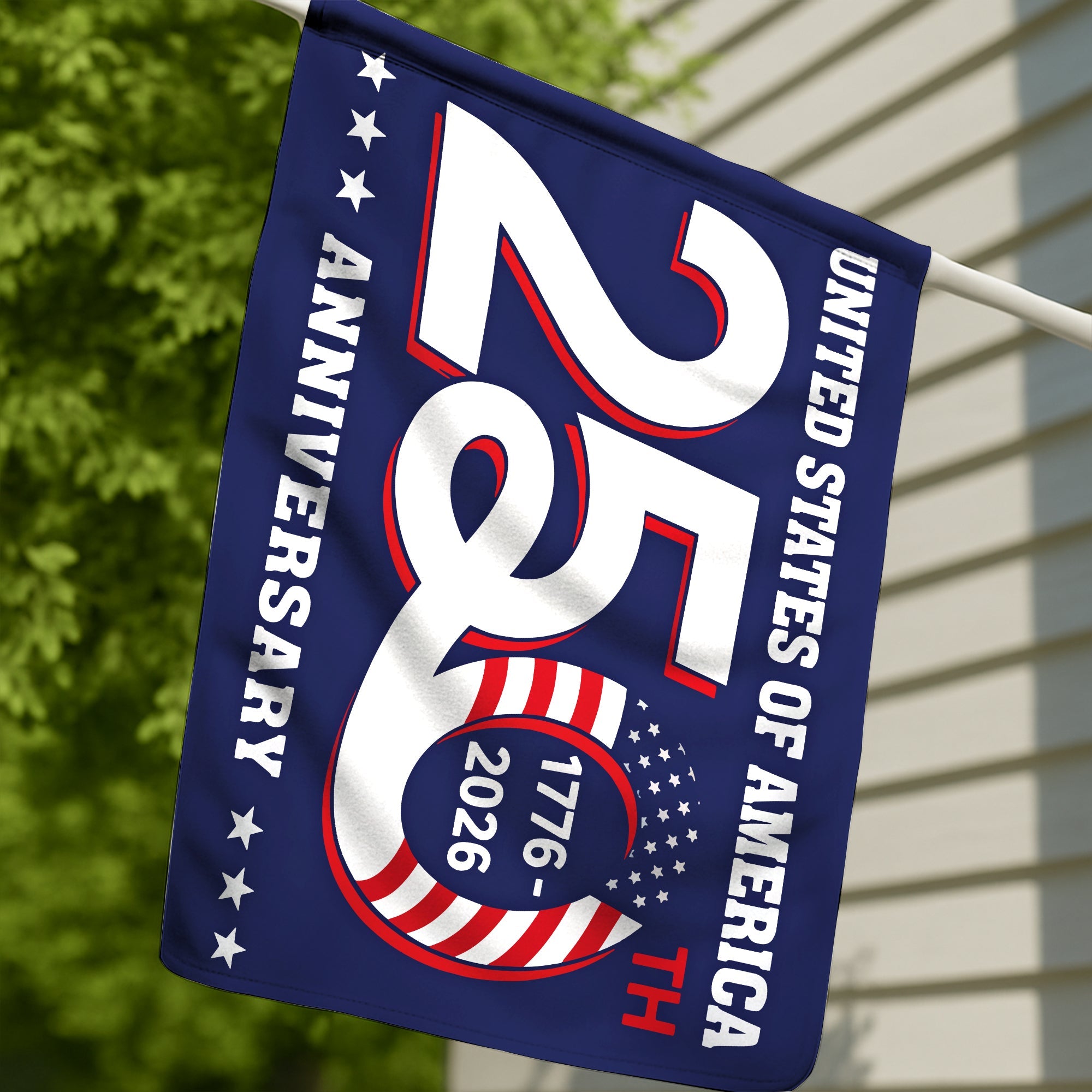 Patriotic 250th Anniversary 1776 2026 United States of America Flag