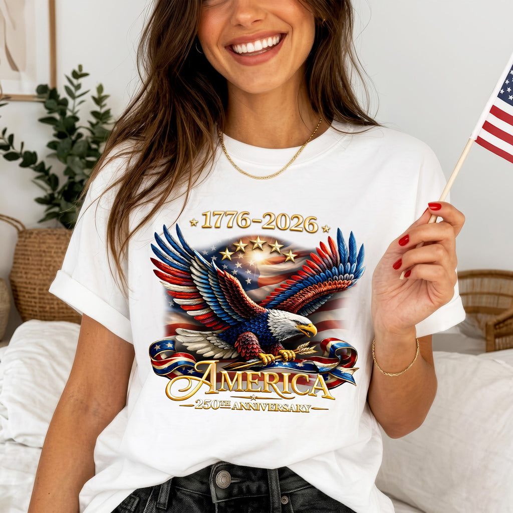 USA 250th Anniversary Eagle Shirt 1776–2026 – Patriotic American Eagle Unisex