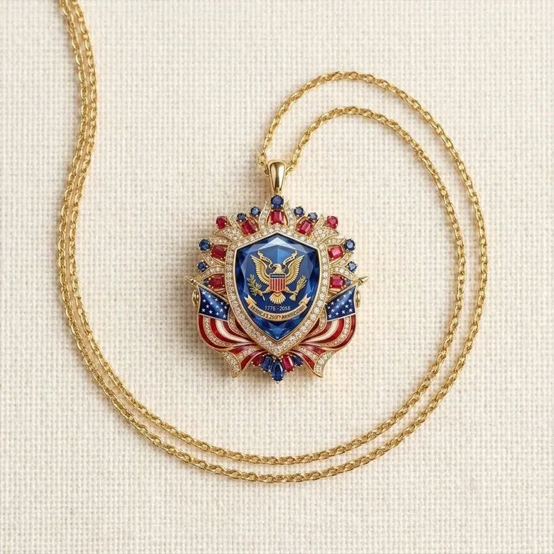 250th Anniversary of American Independence Commemorative Necklace