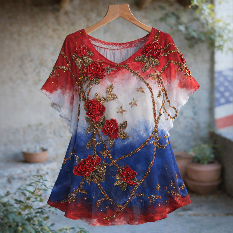 Women's 250th Anniversary Print Casual Top