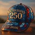 US 250th Anniversary Art Print Casual Hat