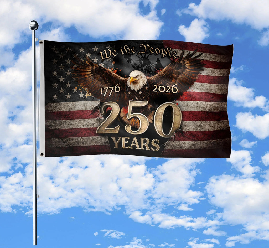 We The People 250 Years Flag 1776¨C2026 ¨C Eagle Patriotic American D¨¦co