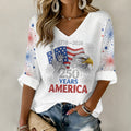 Women's 250th Anniversary Art Printed Casual Top