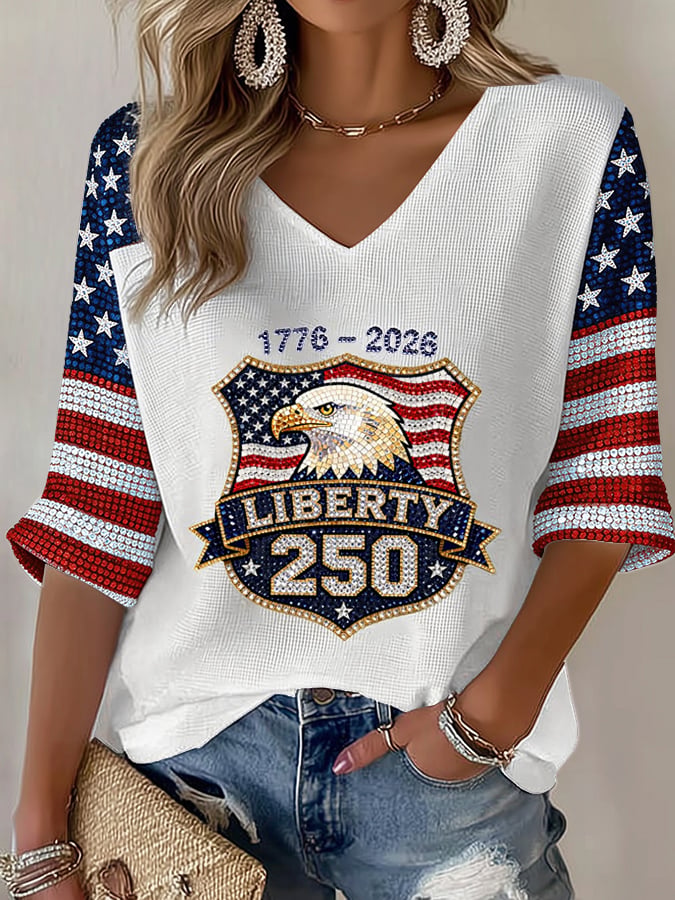 Women's  American 250th Print T-Shirt