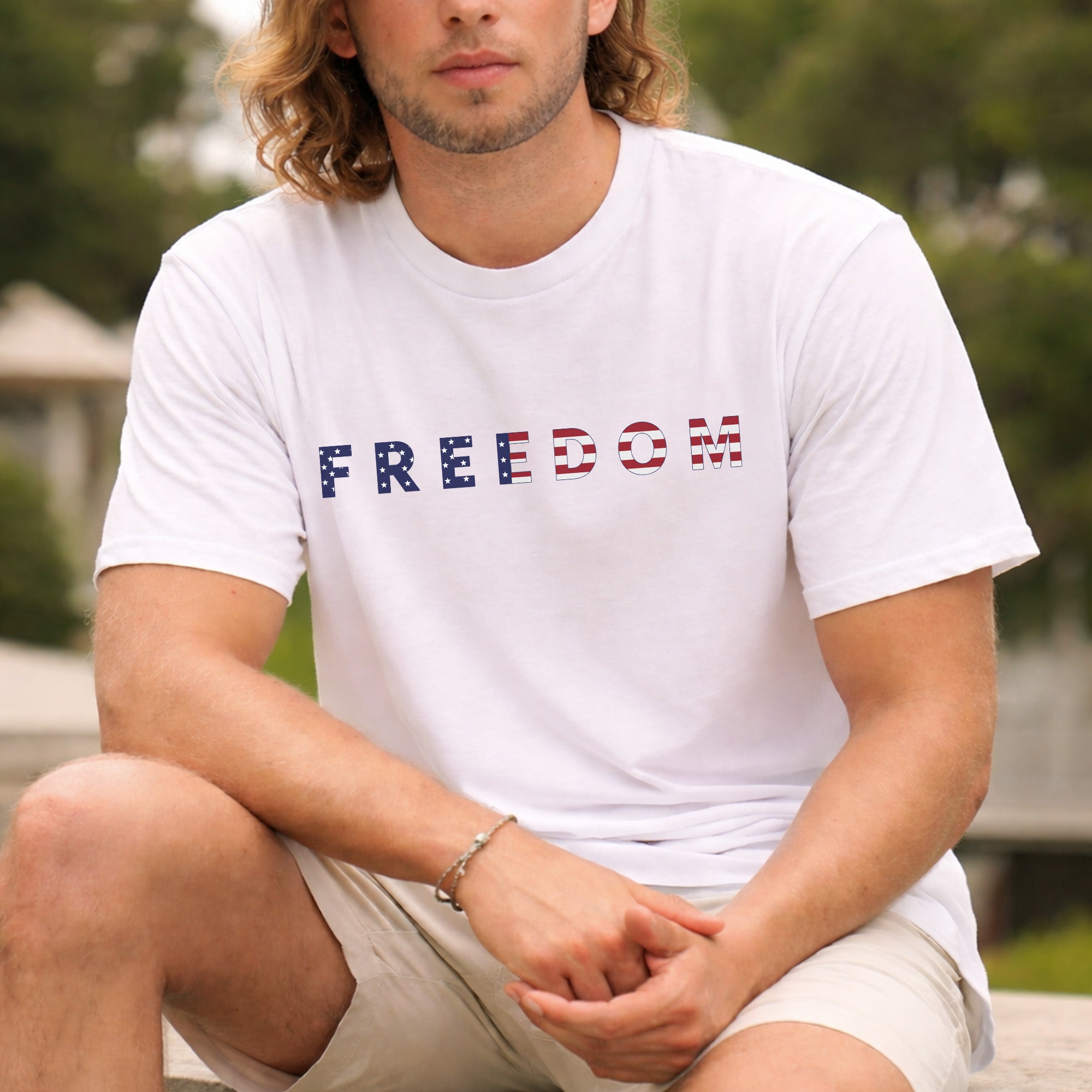 [Two Side] American Flag Freedom Shirt – USA 250th Anniversary Eagle Back Design, Unisex Patriotic Tee