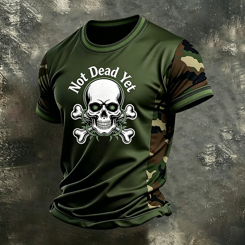 Funny Old Man Camouflage Print Men's Casual T-Shirt