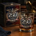 Limited Edition 2026 USA 250th Anniversary Commemorative Glass – 1776-2026 Heritage Edition