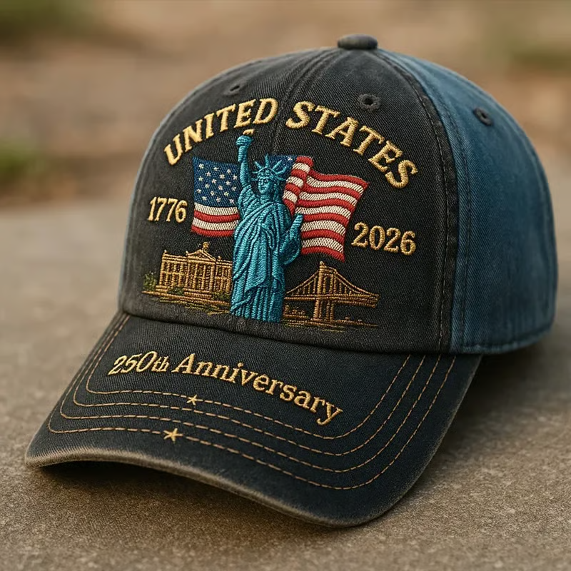 Unisex Classic Casual Hat With 250Th Anniversary Print