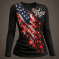 America 250th Anniversary Print Long-Sleeved T-Shirt