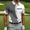 US 250th Anniversary Print Men's Polo Shirt
