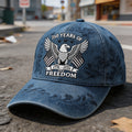 Unisex US 250th Anniversary Art Printed Casual Baseball Cap