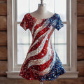 US 250th Anniversary Art Print Casual Dress
