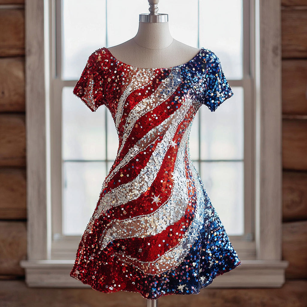 US 250th Anniversary Art Print Casual Dress