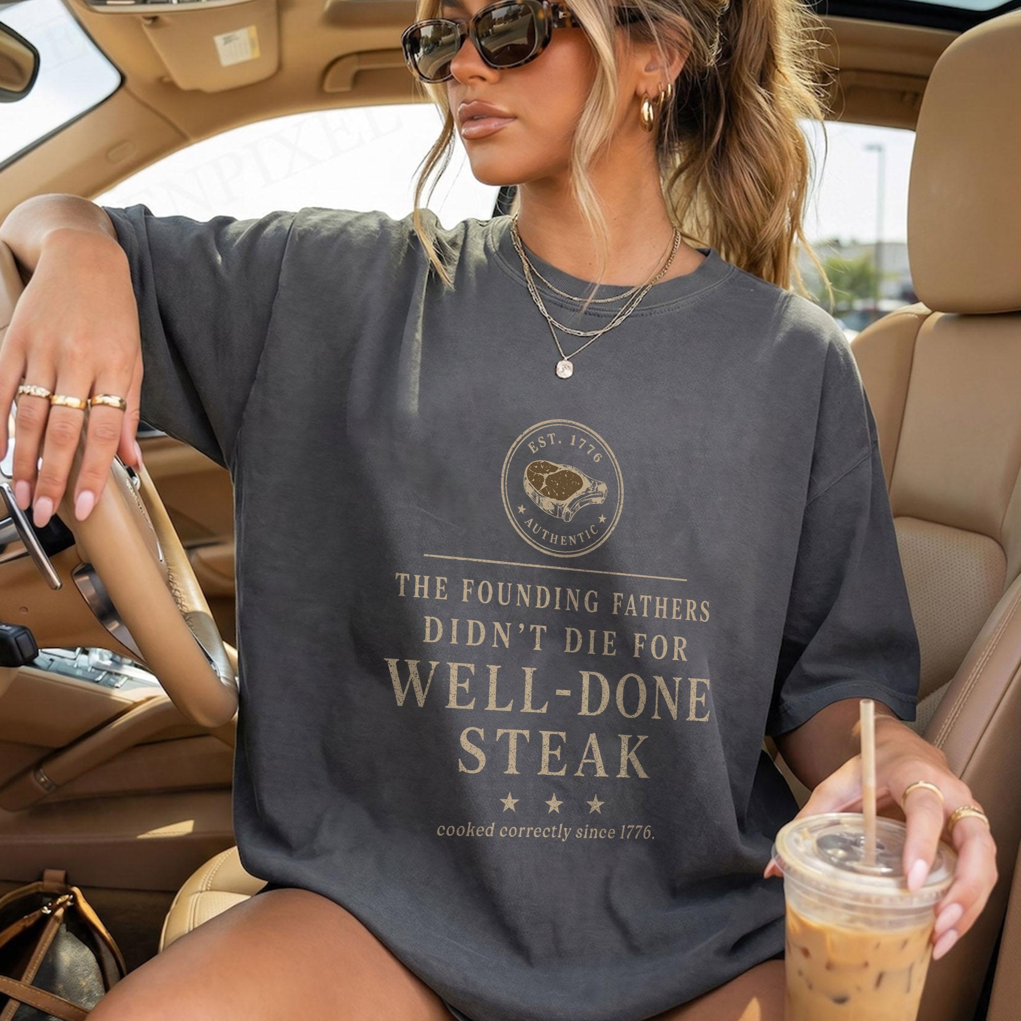 THE FOUNDING FATHERS STEAK, America Semiquincentennial Comfort Colors Shirt