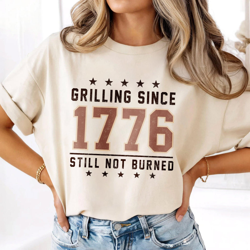 GRILLING SINCE 1776 STILL NOT BURNED, America Semiquincentennial Comfort Colors Shirt