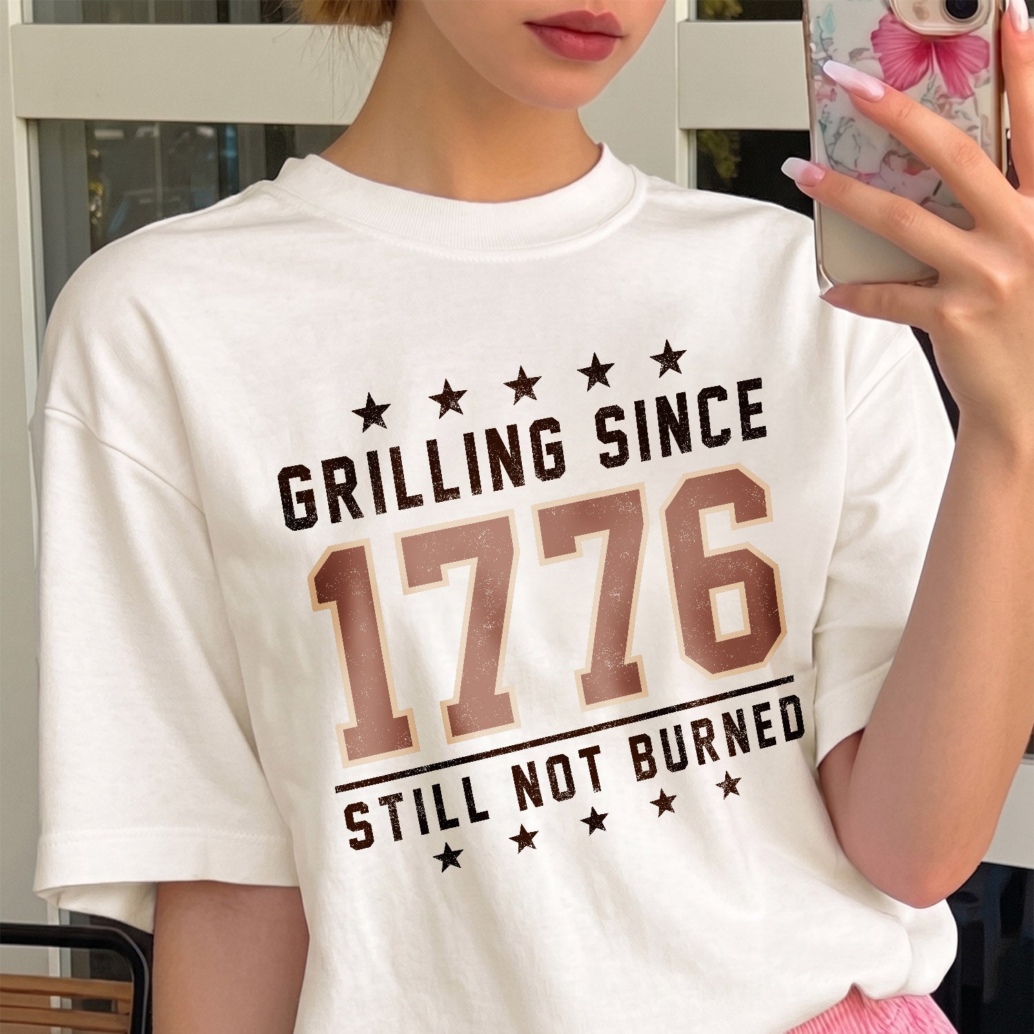GRILLING SINCE 1776 STILL NOT BURNED, America Semiquincentennial Comfort Colors Shirt
