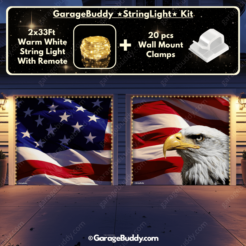 Stars Stripes & Summer Nights | Patriotic Garage Door Cover