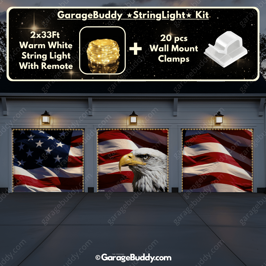 Stars Stripes & Summer Nights | Patriotic Garage Door Cover