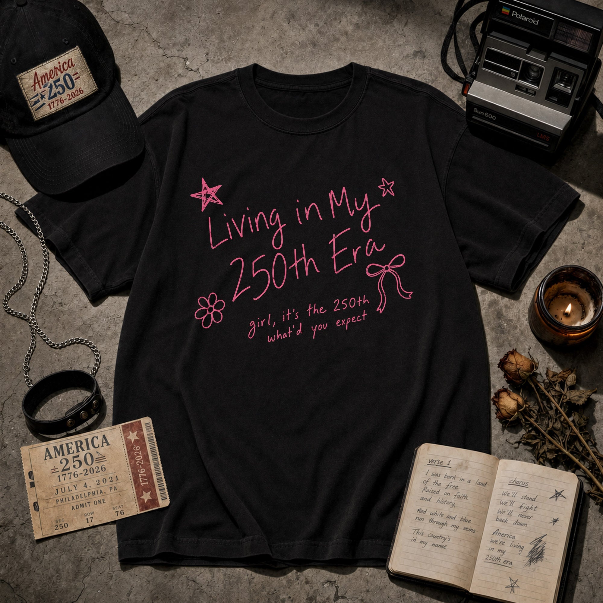 Living in my 250th ERA what'd you expect, America Semiquincentennial Comfort Colors Shirt