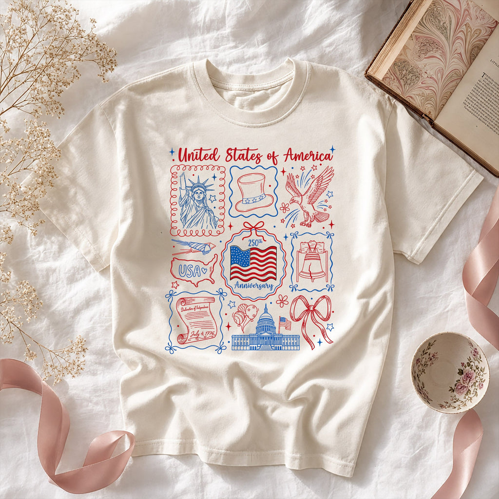 United States of America New Era, America Semiquincentennial Comfort Color Shirt