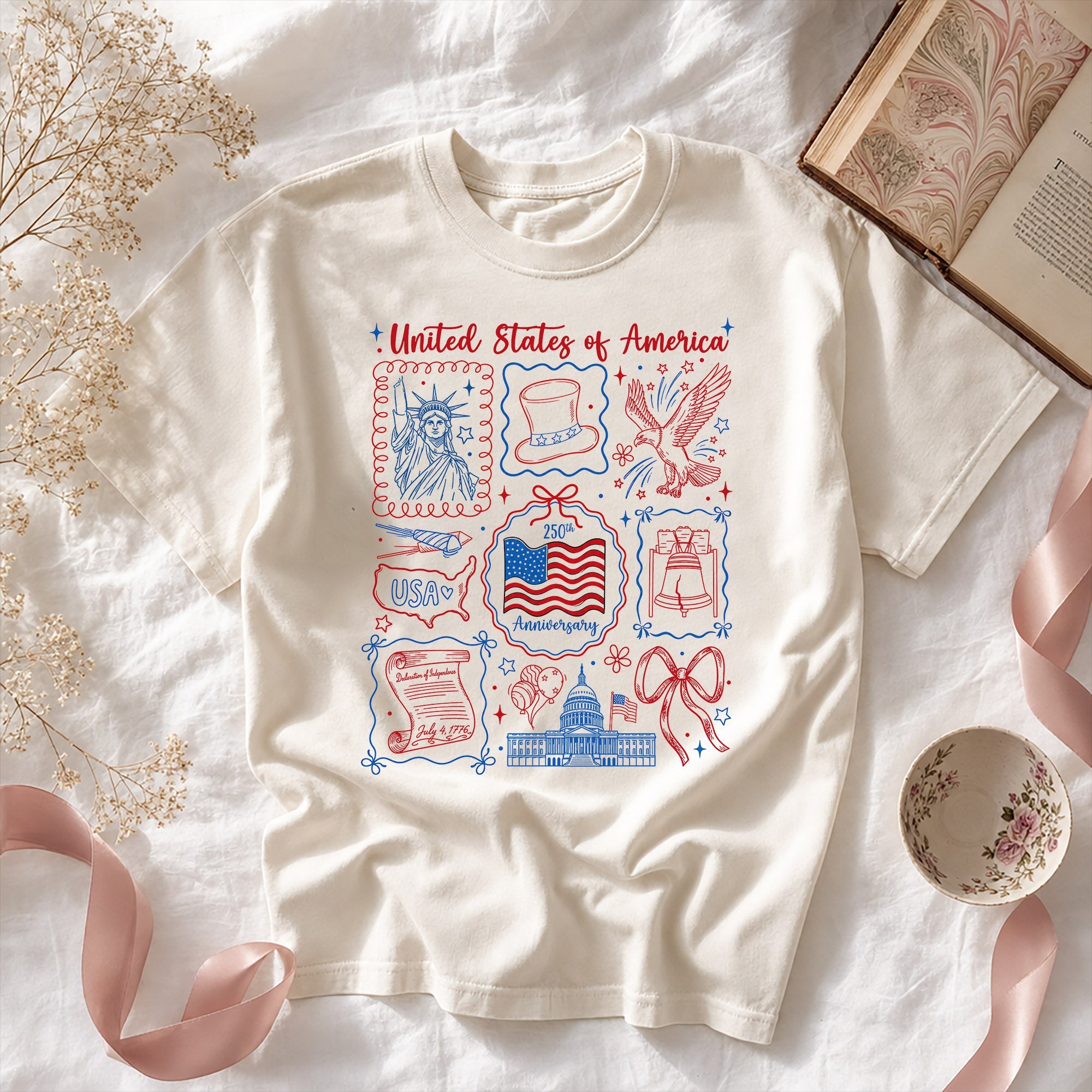 United States of America New Era, America Semiquincentennial Comfort Color Shirt