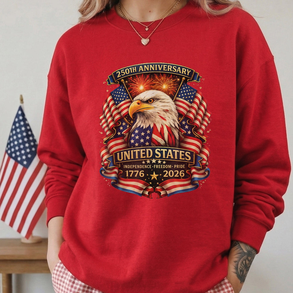 USA Independence 250th Anniversary 1776 2026 Patriotic Eagle